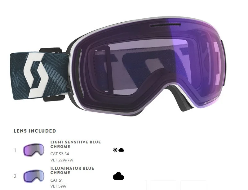 Scott LCG Evo Light Sensitive Goggle (incl extra lens)