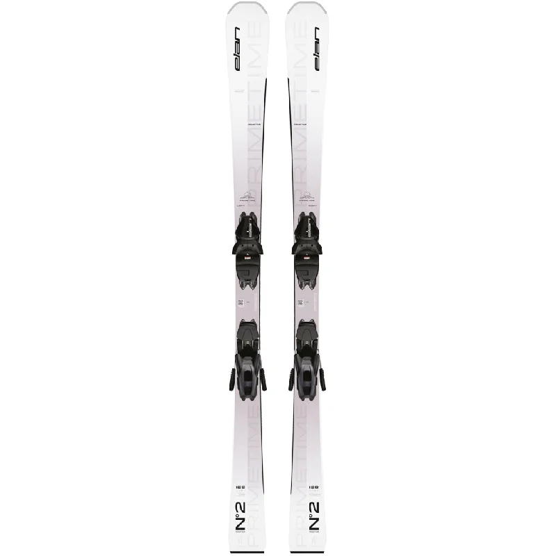 Elan Primetime No 2 W White PS (EL 9.0 System Bindings) Womens Skis 2025