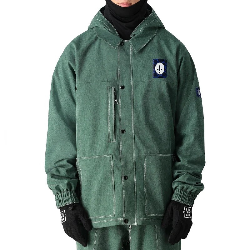 686 Dojo Snow Jacket - Forest Green Denim