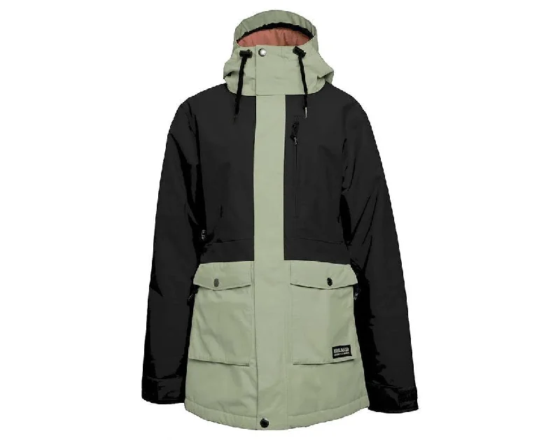 AIRBLASTER WOMENS STAY WILD PARKA BLACK MATCHA