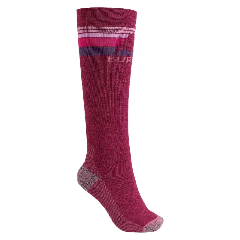 Burton Womens Midweight Emblem Socks Sangria