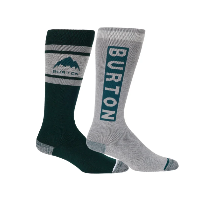 Burton Women's Weekend Midweight Socks 2 Pack Deep Emerald