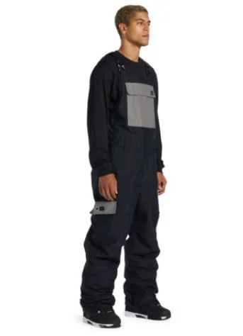 DC BLACK DOCILE TECHNICAL SNOW BIB PANTS 2024