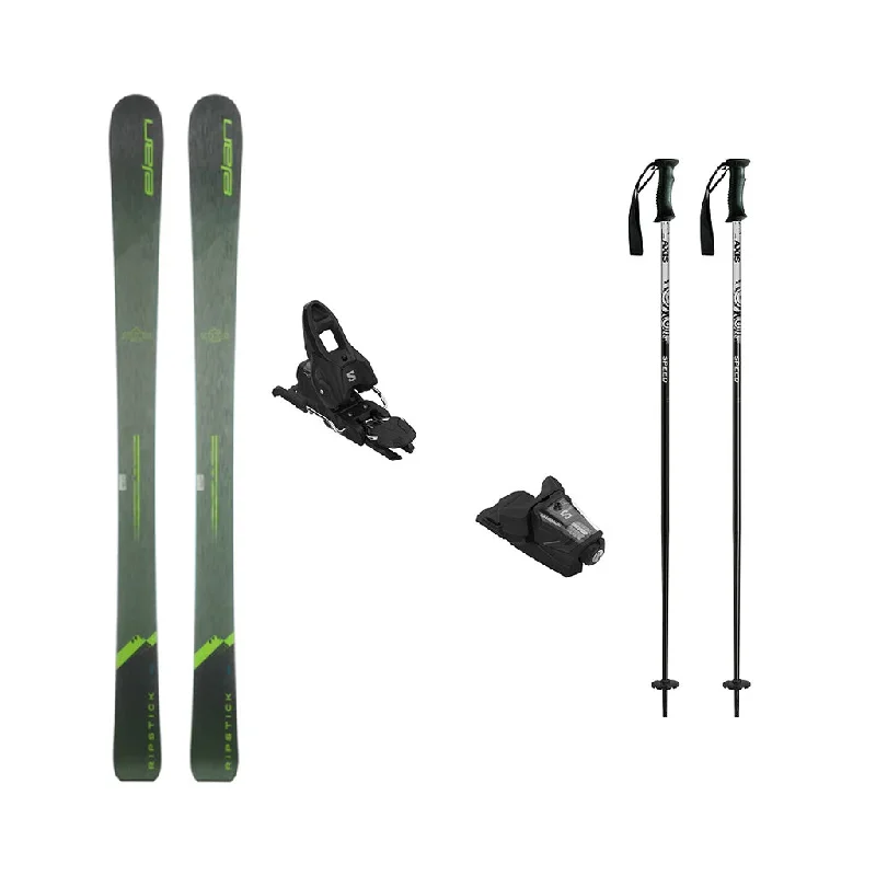 Elan Ripstick 86T Junior Skis 2024 with Salomon Stage 10 Bindings Ski Package