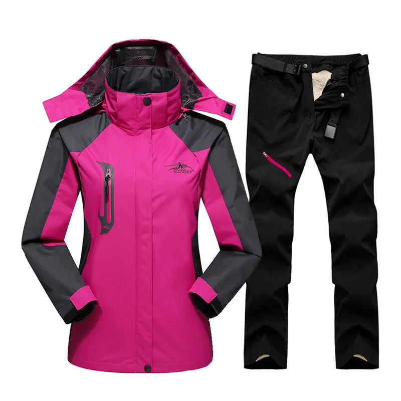 Warm Winter Ski Snowboard Jacket and Pants - Women's