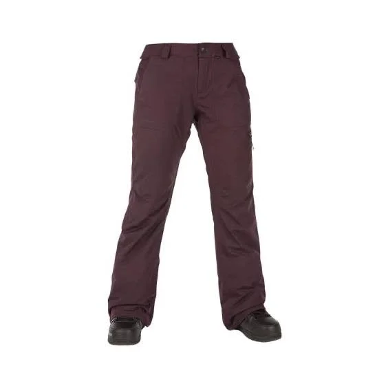 VOLCOM WOMANS INSULATED KNOX GORE TEX PANT BLACK PLUM